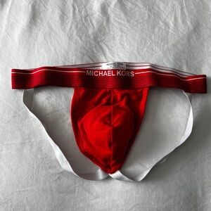 Michael Kors Red and White Men's Jockstrap Boxer Brief